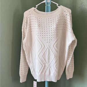 Elegant White Sweater By CUPSHE